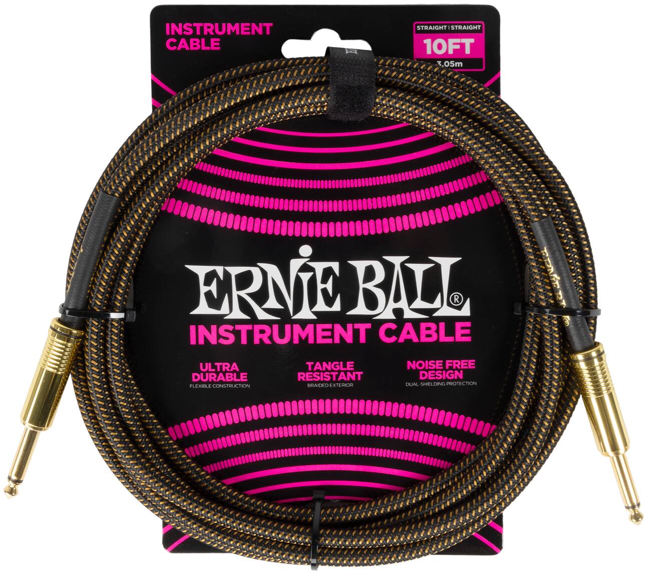 ERNIE BALL 6428, 3.05м - Инструментальный кабель