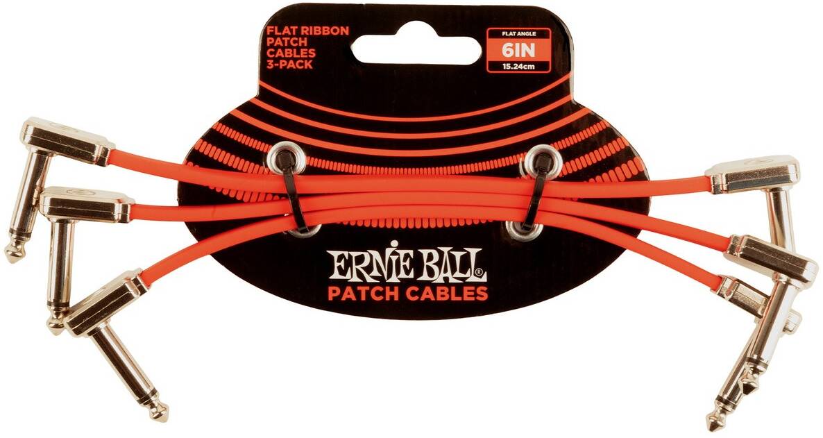 ERNIE BALL 6402, 15см - Инструментальный кабель