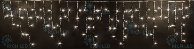 RICH LED RL-i3*0.5F-T/WW - Бахрома светодиодная