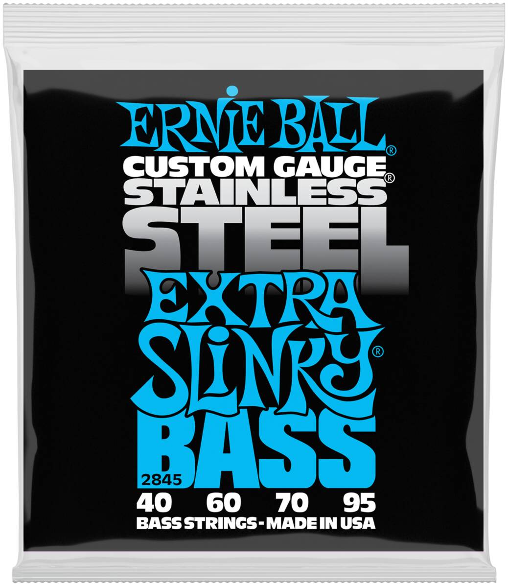 ERNIE BALL 2845 Stainless Steel Slinky Extra 40-95 - Струны для бас-гитары