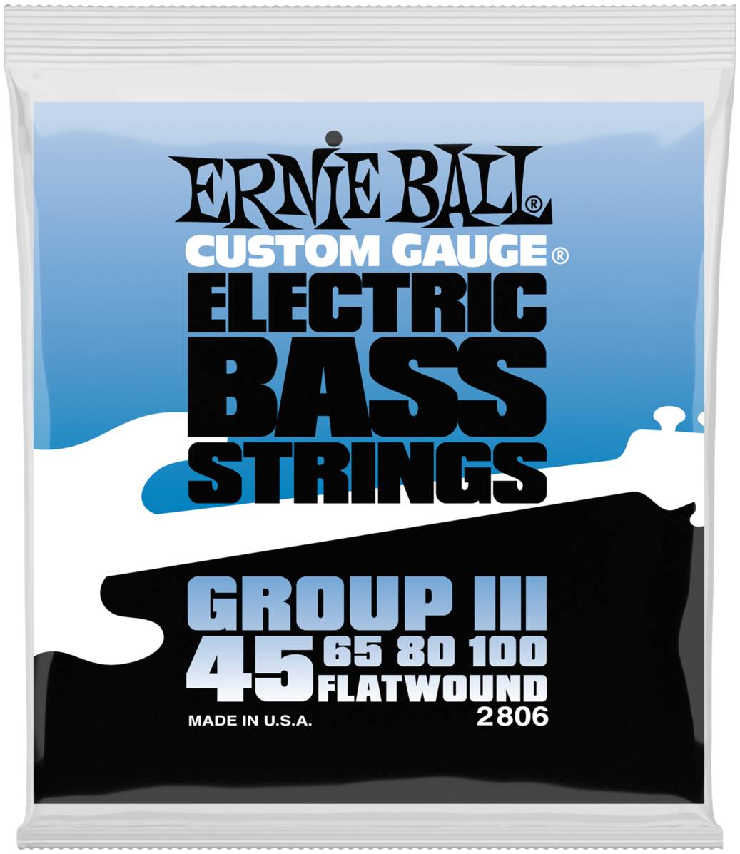 ERNIE BALL 2806 Flatwound 45-100 - Струны для бас-гитары