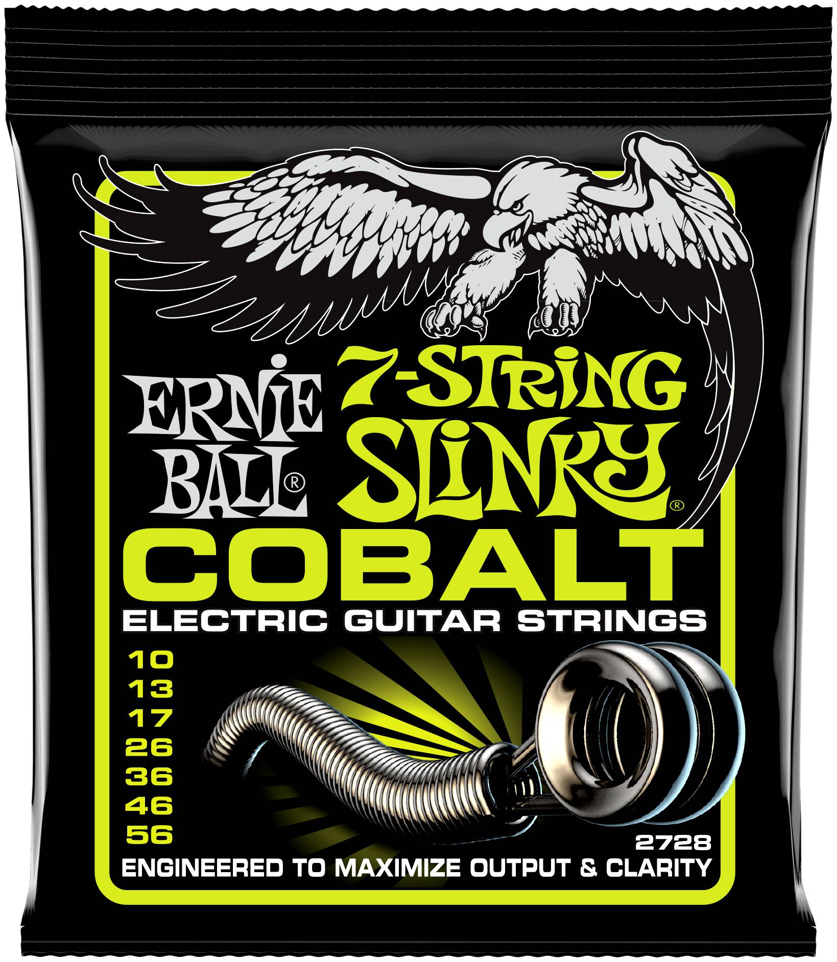 ERNIE BALL 2728 Cobalt Slinky Regular 10-56 - Струны для электрогитары 7-струнной