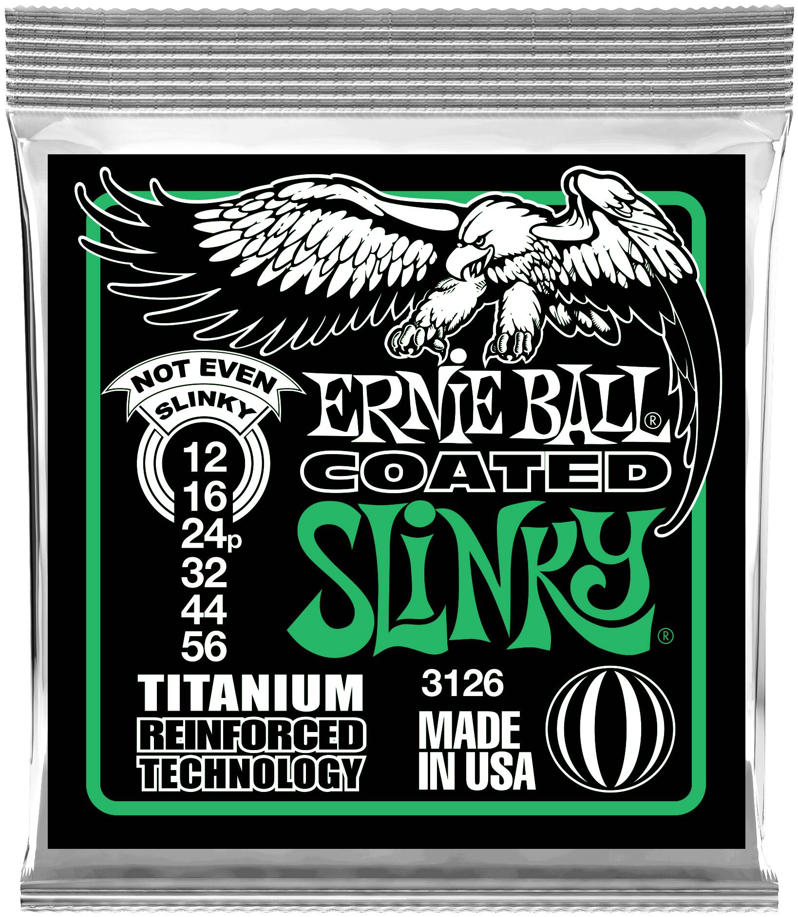ERNIE BALL 3126 RPS Coated Titanium Slinky Not Even 12-56 - Струны для электрогитары