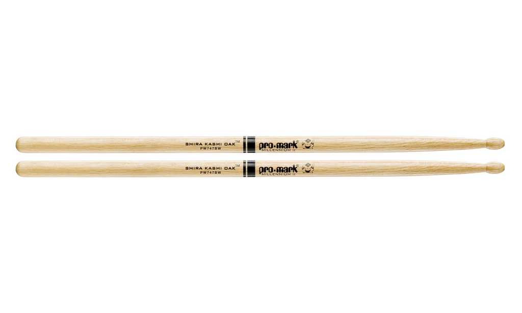PW747BW Shira Kashi 747B "Super Rock" Барабанные палочки, дуб, деревянный наконечник, ProMark