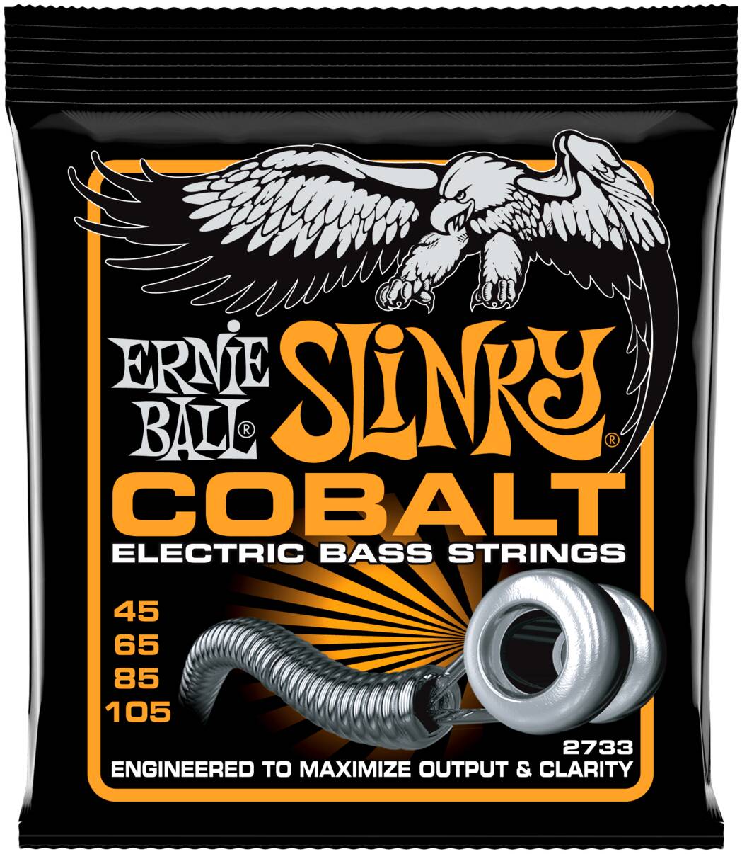 ERNIE BALL 2733 Cobalt Slinky Hybrid 45-105 - Струны для бас-гитары