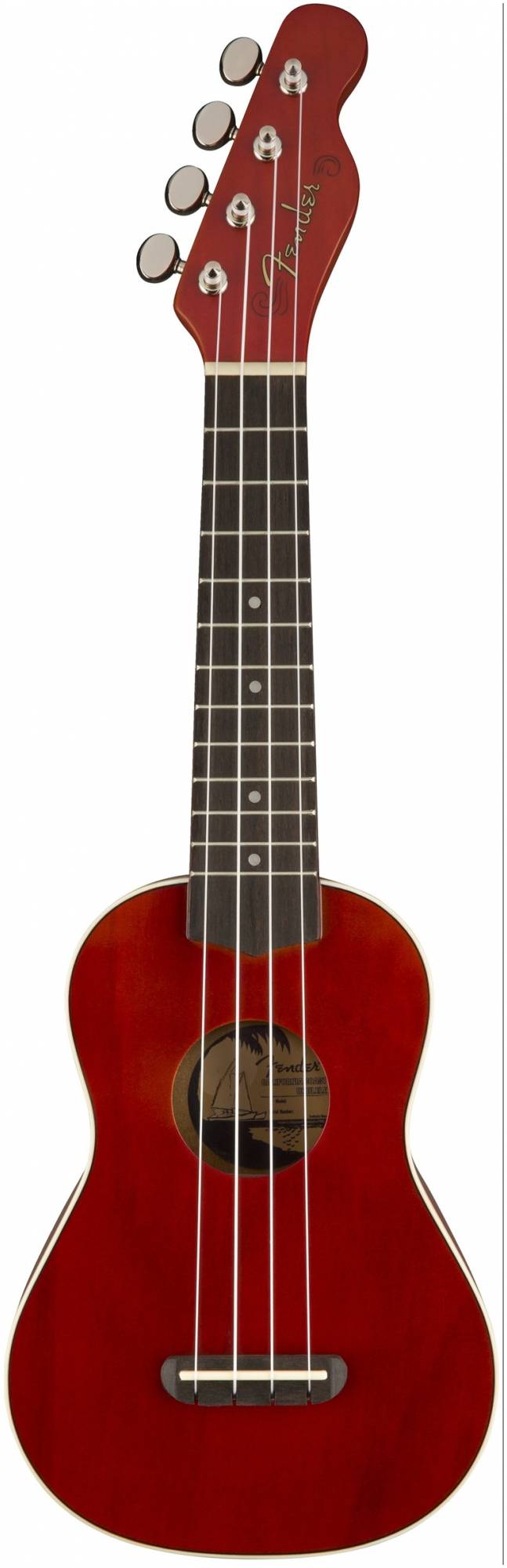 FENDER UKULELE VENICE CHERRY - Укулеле сопрано