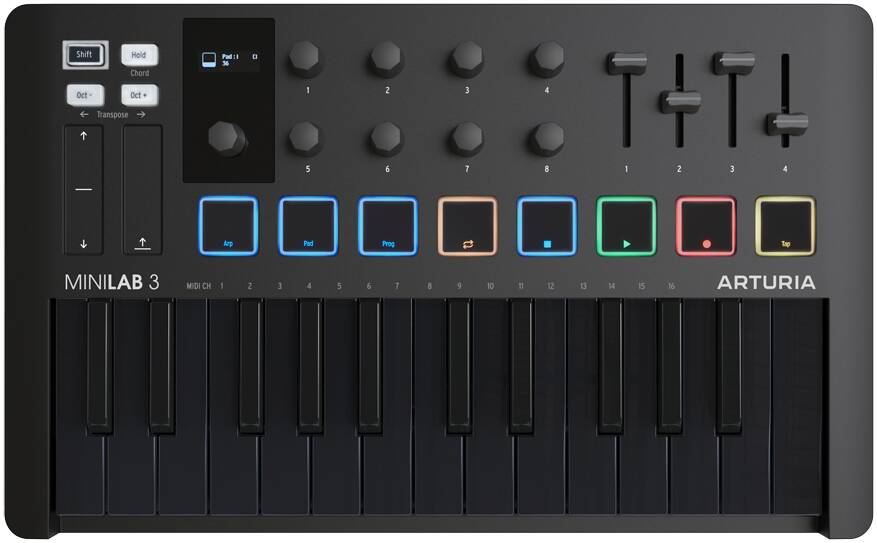 ARTURIA MiniLAB 3 Deep Black - MIDI-клавиатура