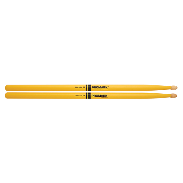 TX5BW-YELLOW 5B Барабанные палочки, желтые, орех гикори, деревянный наконечник, ProMark
