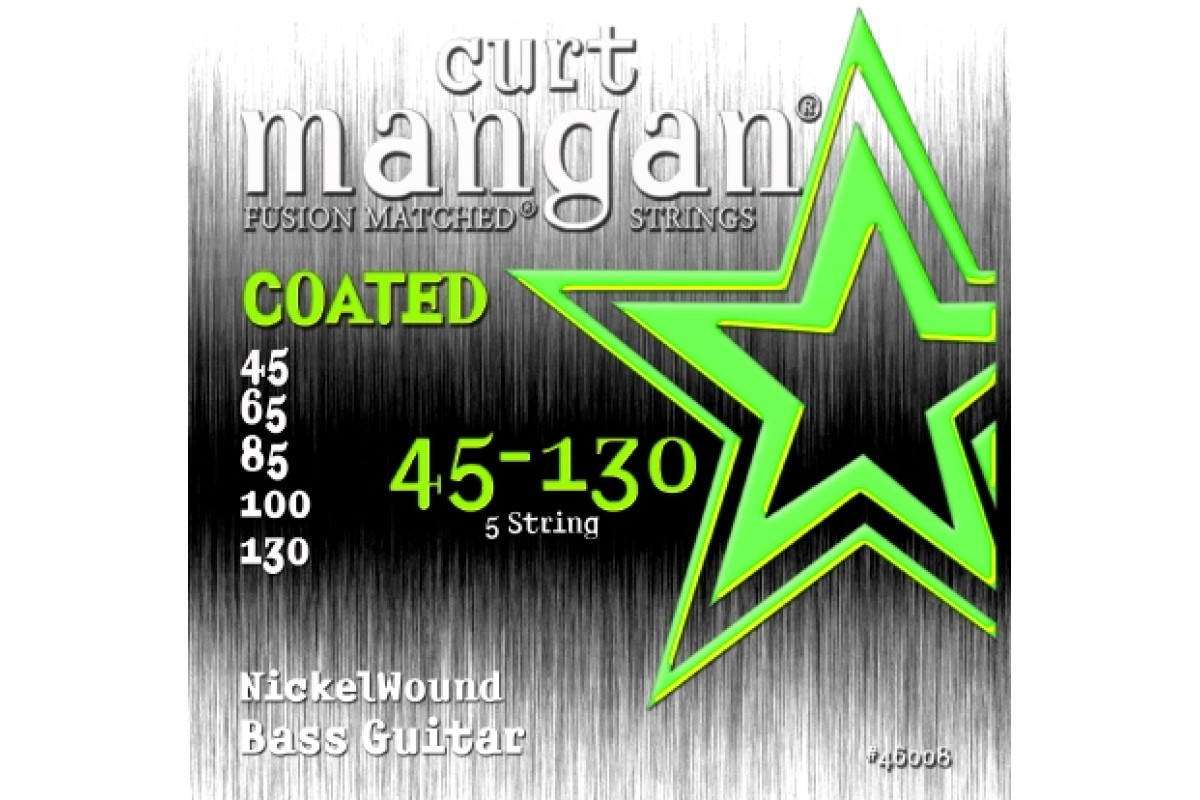 Curt Mangan Nickel Wound Bass 5-String Coated Set 45-130