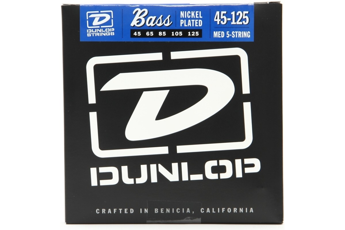 Dunlop DBN Nickel Plated Steel Bass Medium 5 45-125