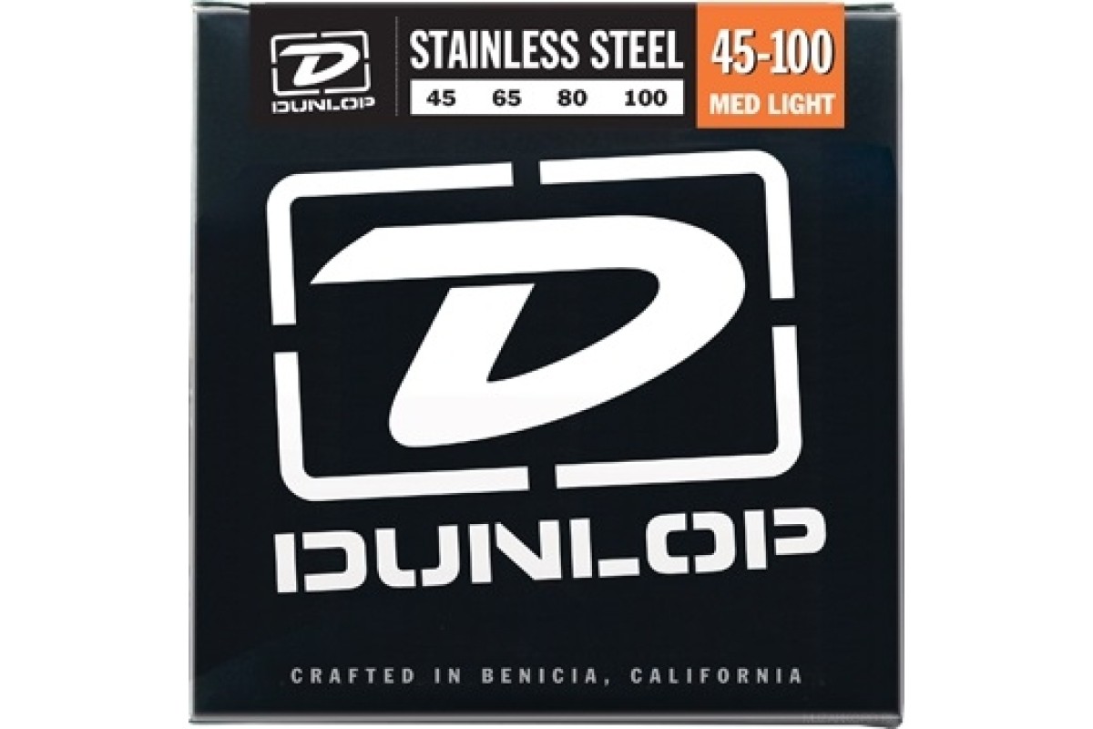 Dunlop DBS Stainless Steel Bass Med Light 45-100