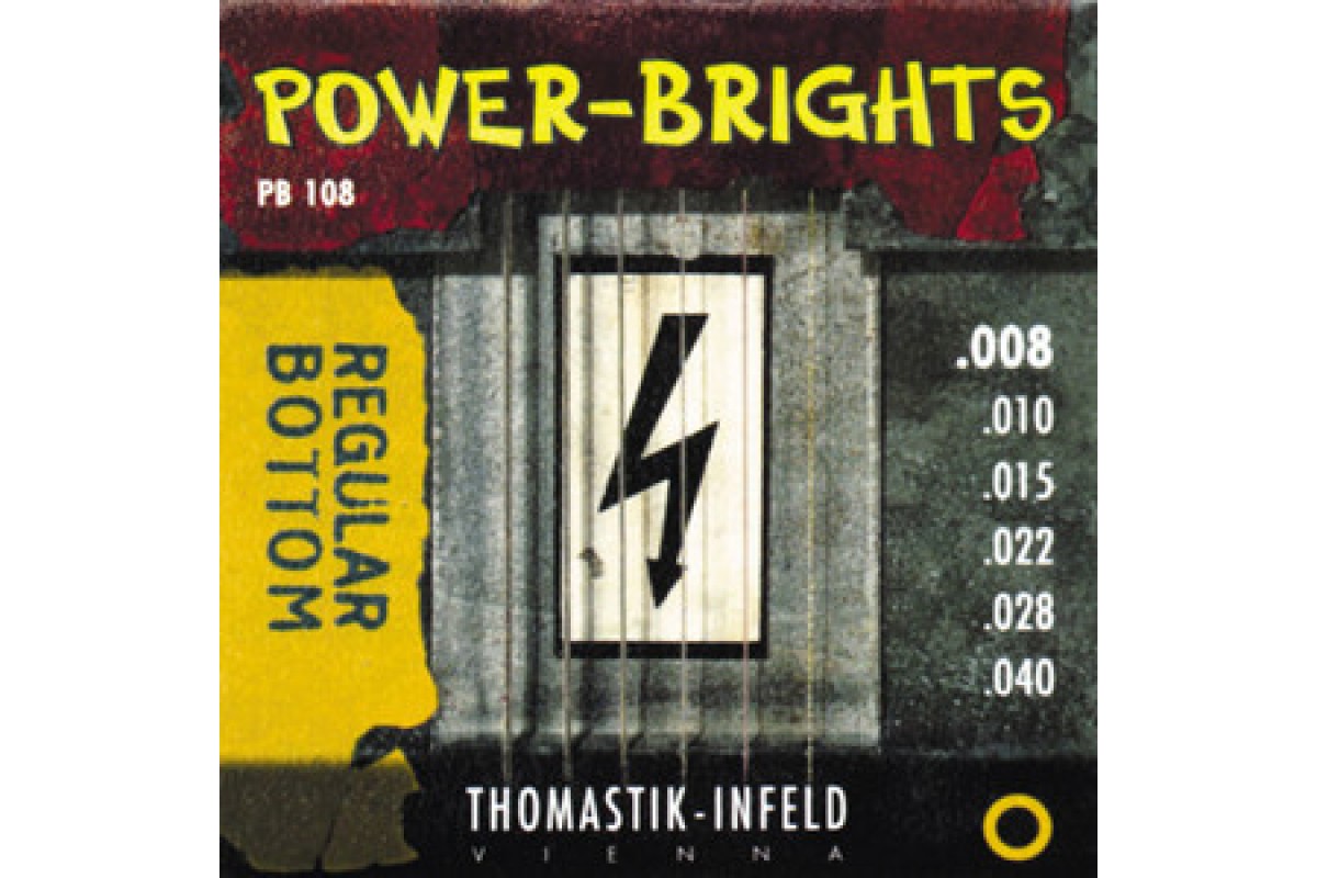 THOMASTIK E-gitarre Power Brights PB108T Saiten Satz, струны для электрогитары
