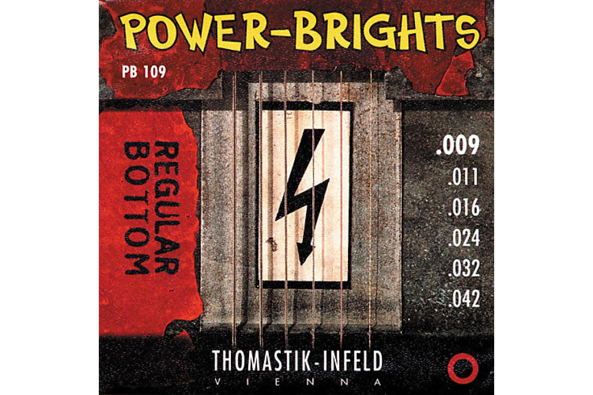 THOMASTIK E-gitarre Power Brights PB109T Saiten Satz, струны для электрогитары