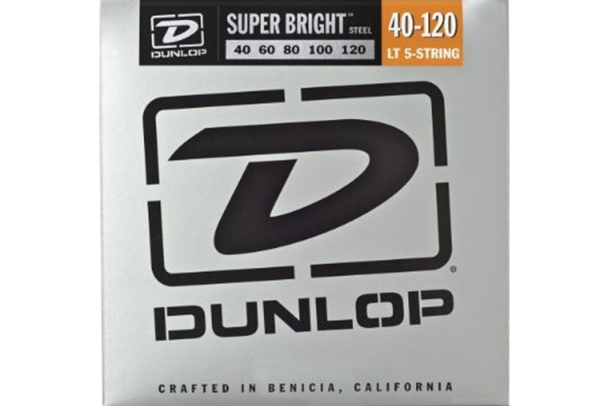 Dunlop DBSBN Super Bright Nickel Wound Bass Light 5 40-120