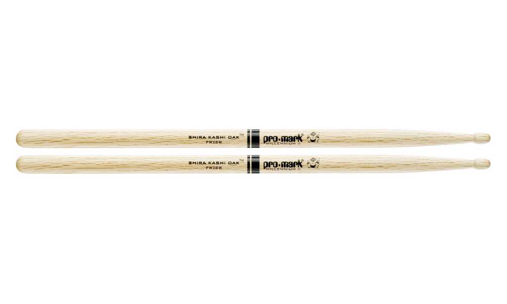 PW2BW Shira Kashi Барабанные палочки, дуб, деревянный наконечник, 2B, ProMark