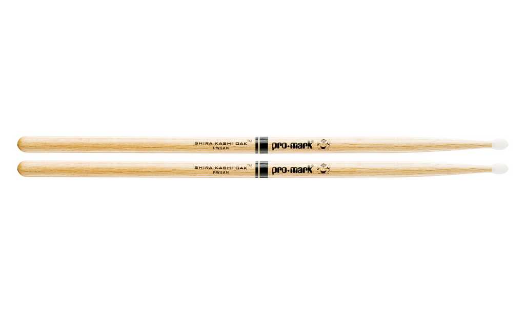 PW5AN Shira Kashi Барабанные палочки, дуб, нейлоновый наконечник, 5A, ProMark