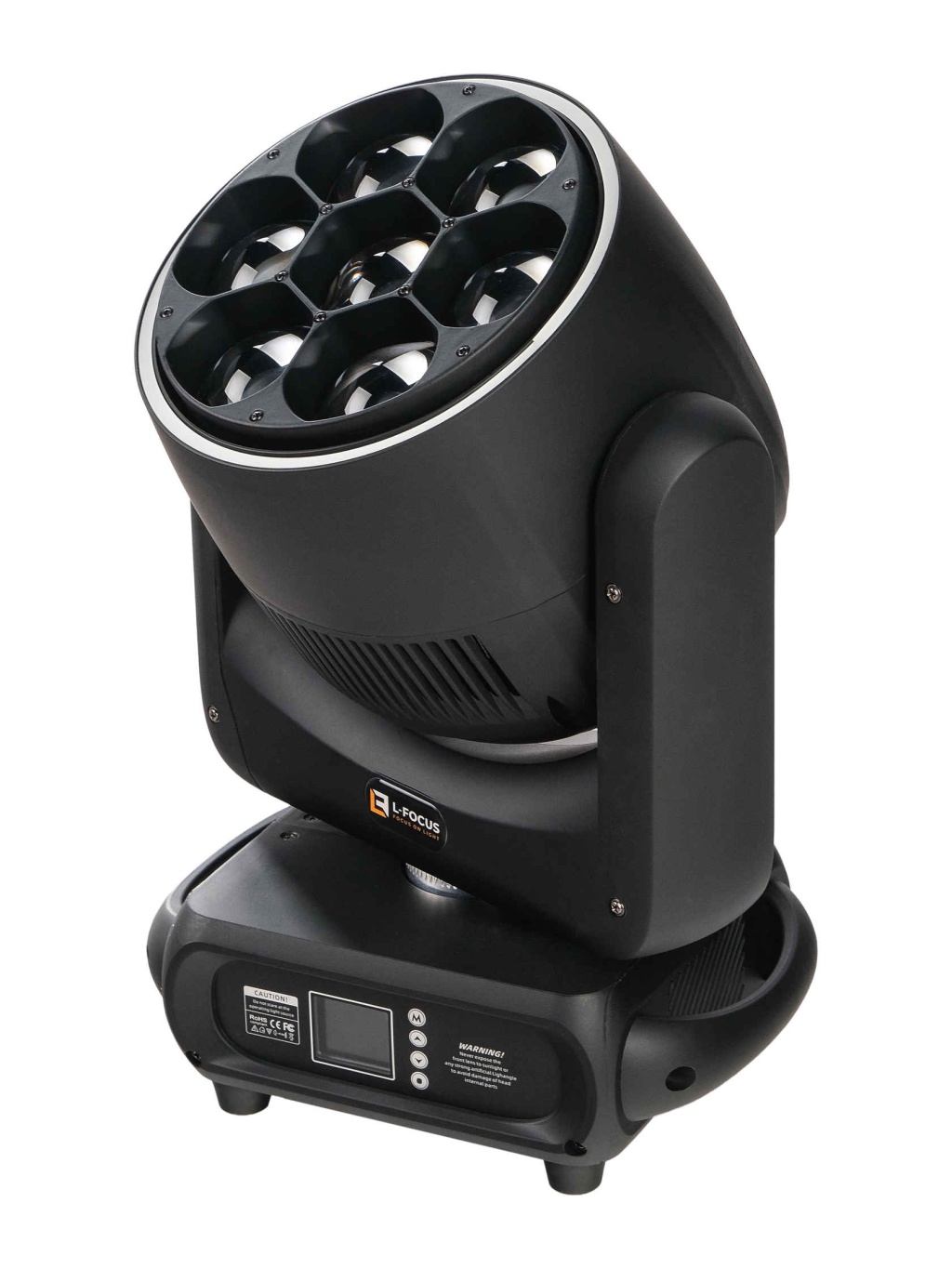 FO-760FN Вращающаяся голова Wash, RGBW, IP20, 7х60Вт, LFocus