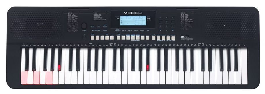 IK110-BK Синтезатор, 61 клавиша, с подсветкой, Medeli