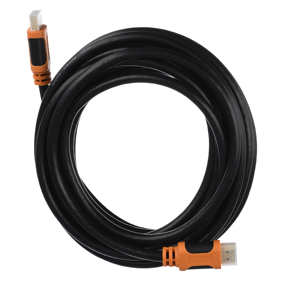 00-00027310 Кабель HDMI (m)-HDMI (m) 5.0м ПВХ ver.2.0 4K 60Hz, черный, в пакете, GoPower