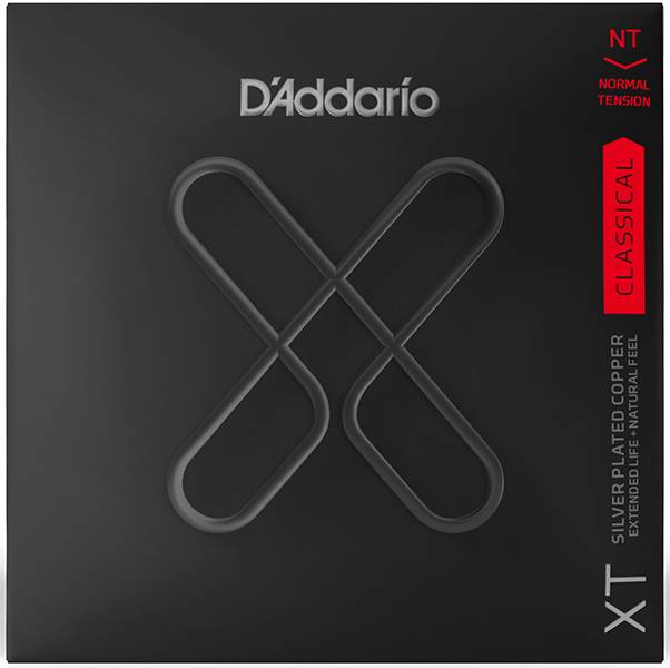 XTC45 Комплект струн для классической гитары, посеребр., норм.натяжение, с покрытием, D'Addario