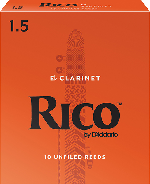 RBA1015 Rico Трости для кларнета Eb, размер 1.5, 10шт, Rico