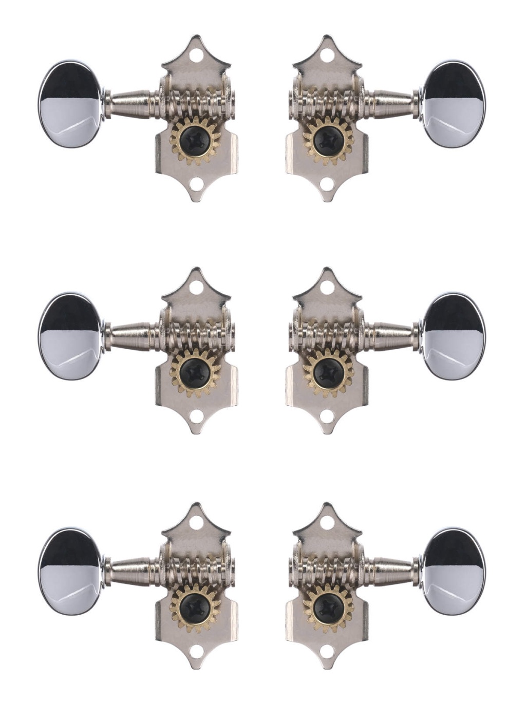 MHC-105-CR-3+3 Колки для гитары 3+3, хром, Metallor