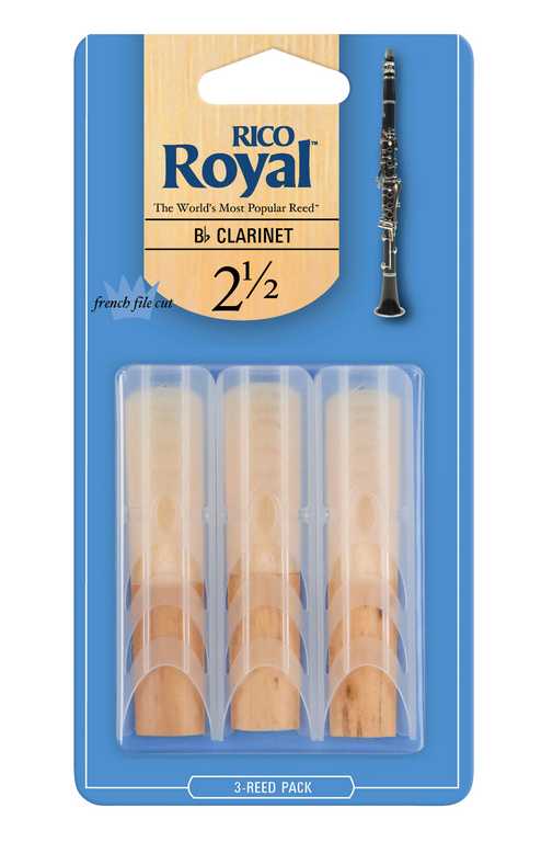 RCB0325 Rico Royal Трости для кларнета Вb, размер 2.5, 3шт, Rico
