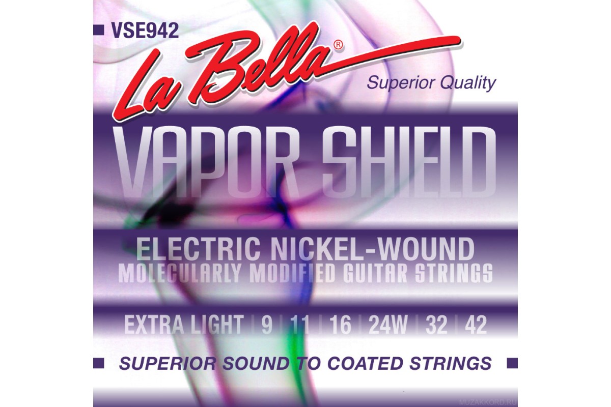 La Bella VSE946 Vapor Shield Electric Light 9-46 струны для электрогитары с защитной обработкой