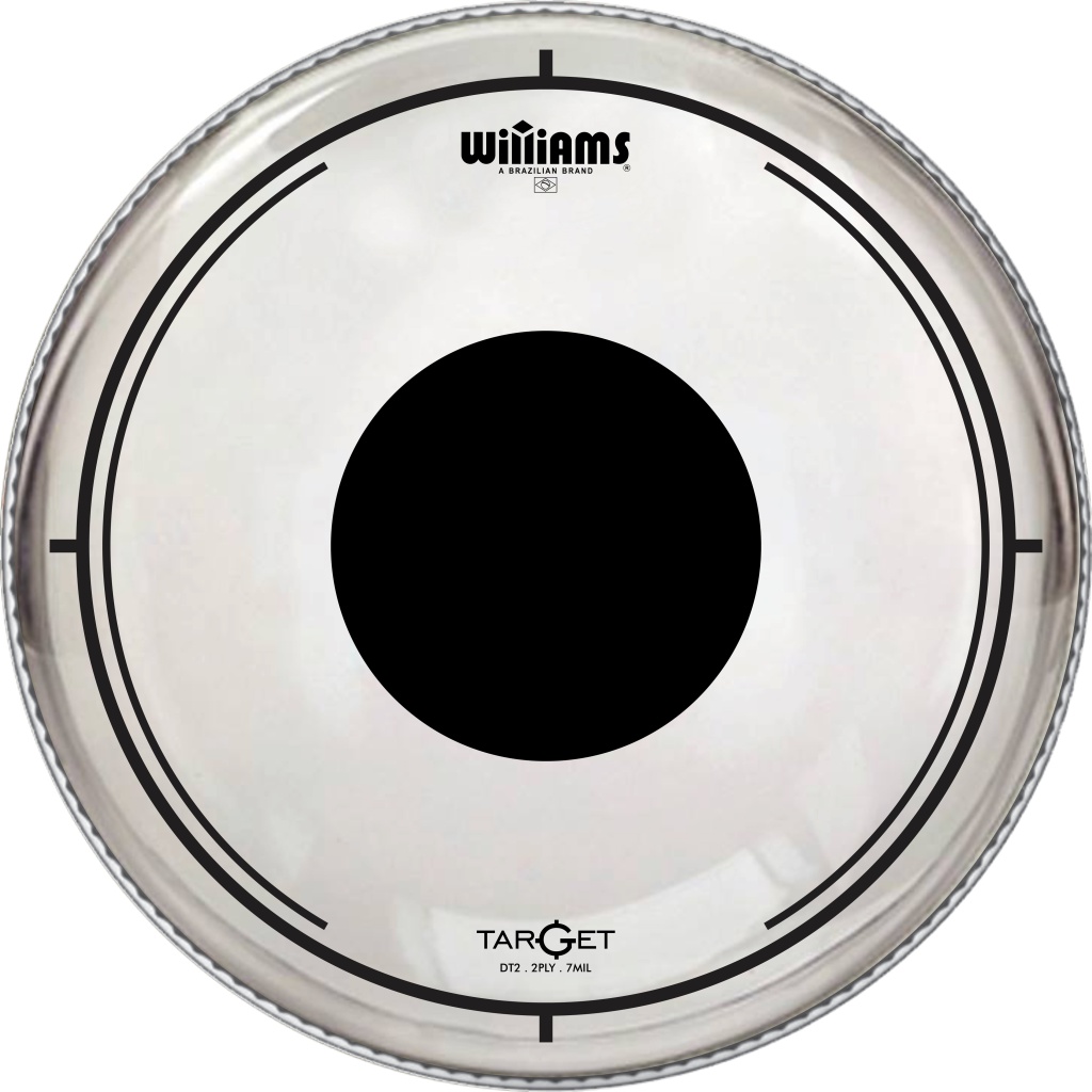 DT2-7MIL-13 Target Dot Series Clear Пластик для малого и том-барабана 13", прозрачный, Williams