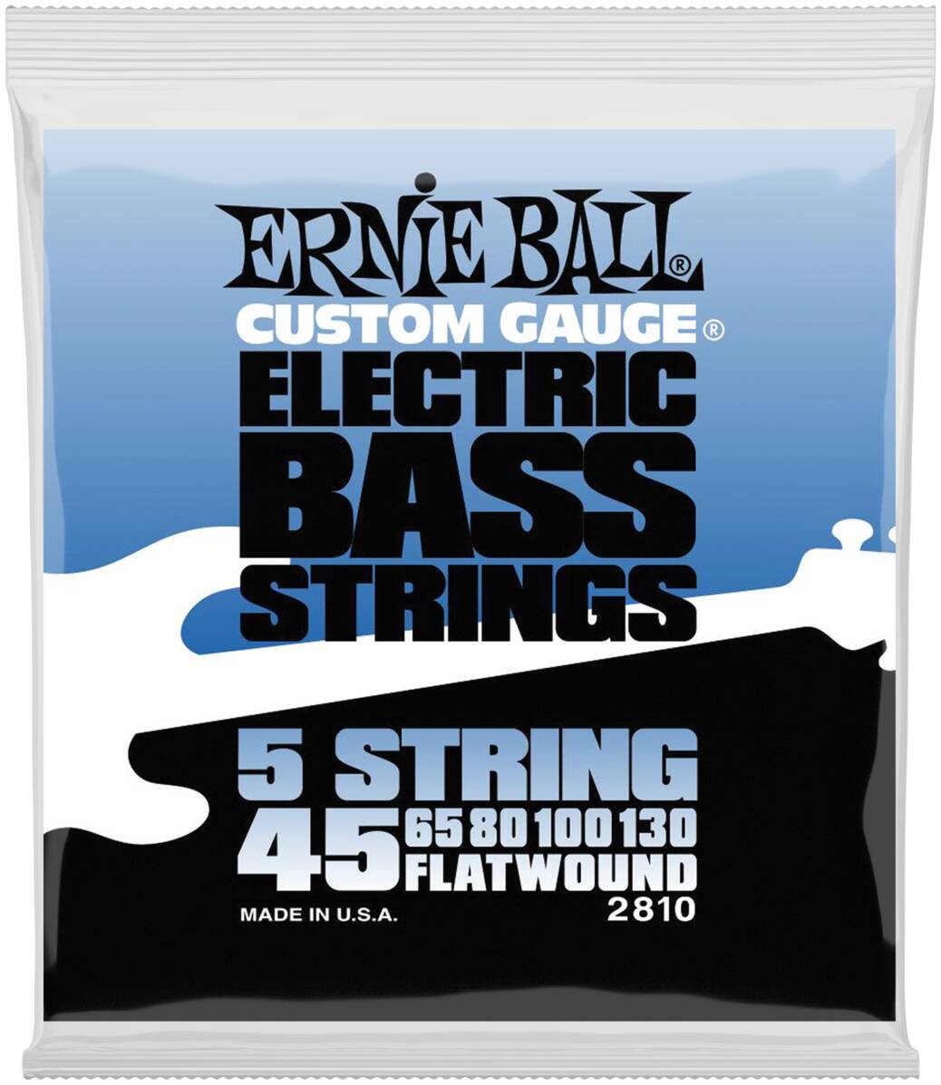 ERNIE BALL 2810 Flatwound 45-130 - Струны для бас-гитары 5 струнной