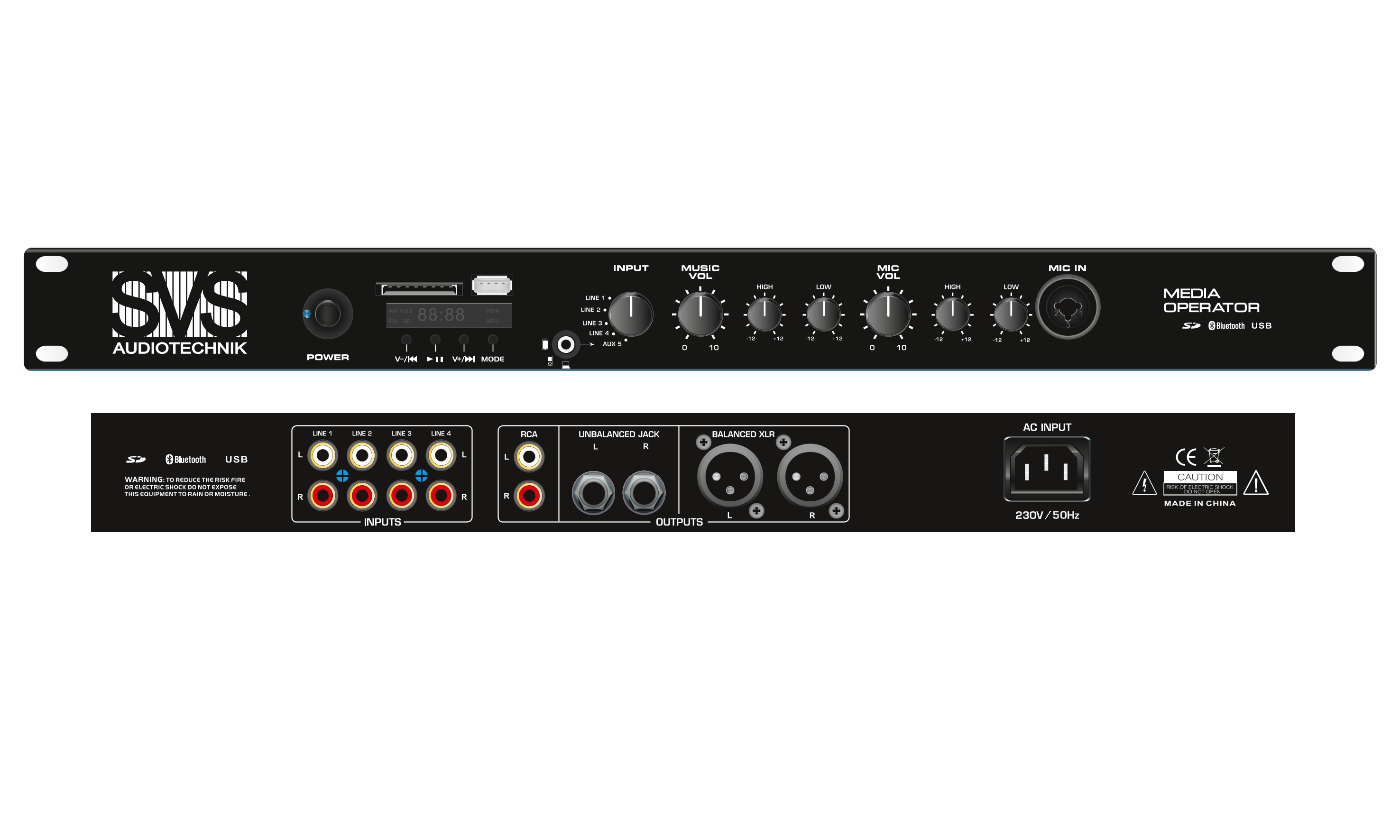 SVS Audiotechnik MEDIA OPERATOR Рэковый медиаплеер