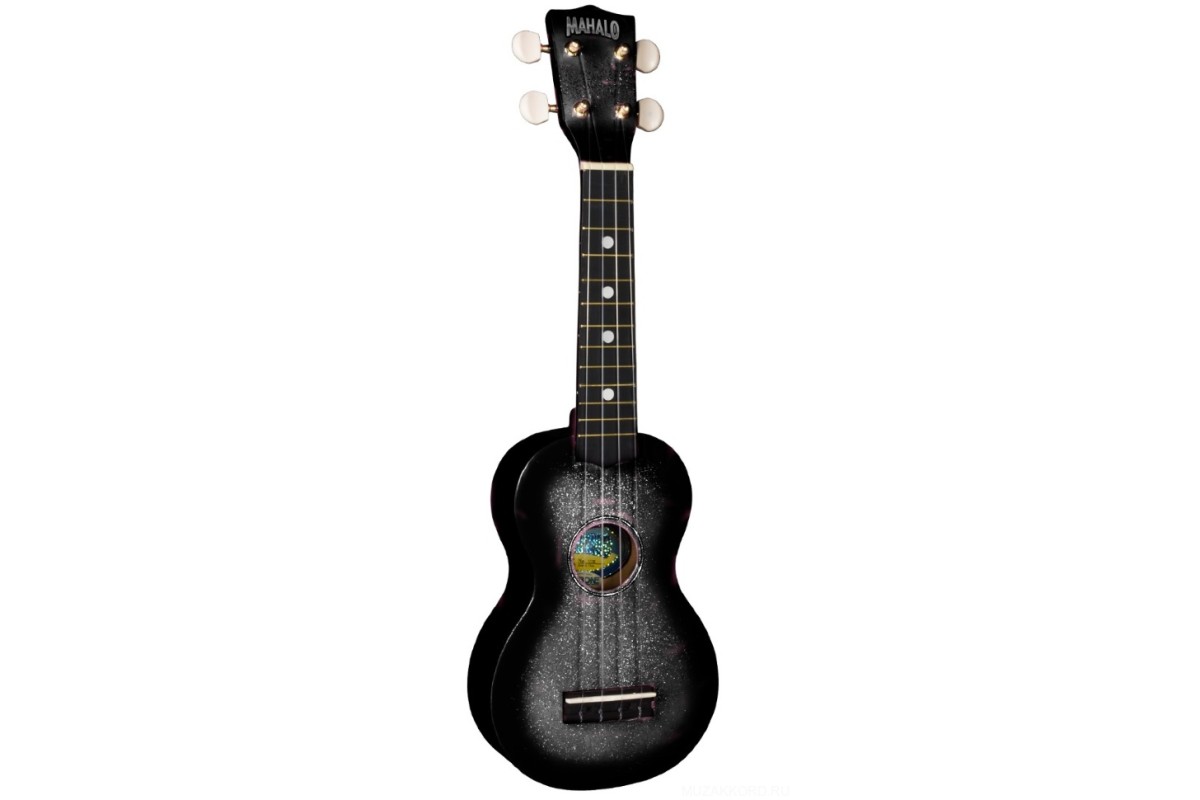Hamano U2Kit/CBK Black Sparkle сопрано укулеле