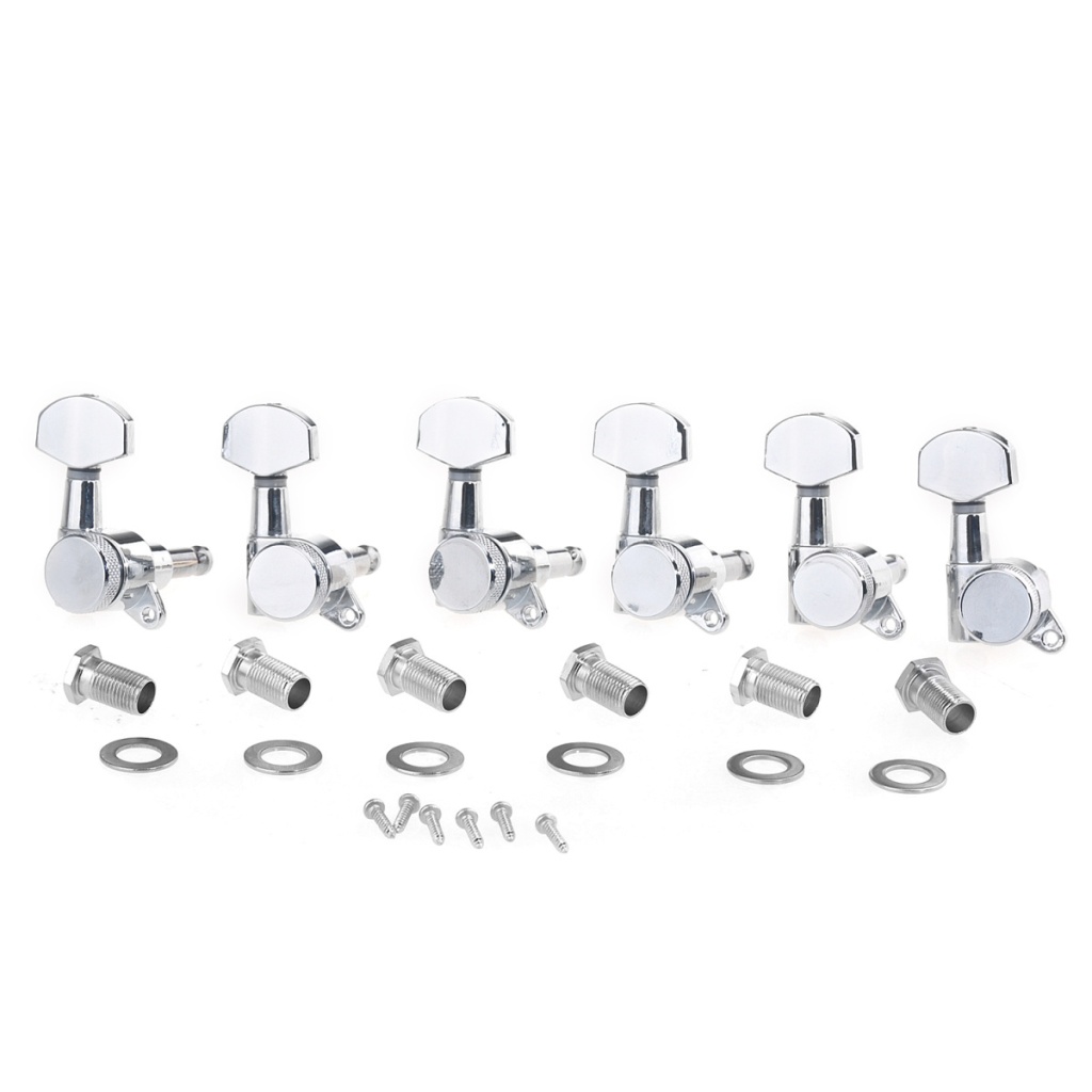 MX1368CR-6 Колки для гитары, 6л, локовые, хром, Musiclily
