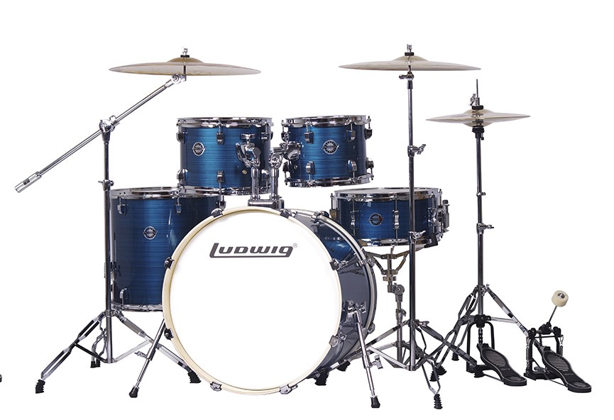 LC196-4 Accent Pro Барабанная установка, синяя (2 коробки), Ludwig
