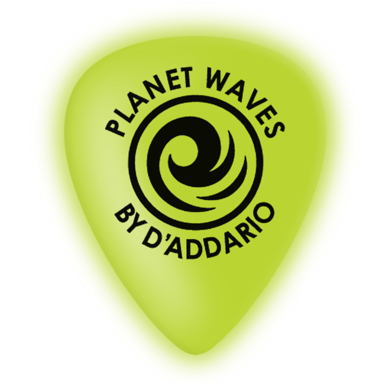 1CCG6-10 Cellu-Glow Heavy Медиаторы светящиеся в темноте, толстые, целлулоид, 10шт Planet Waves