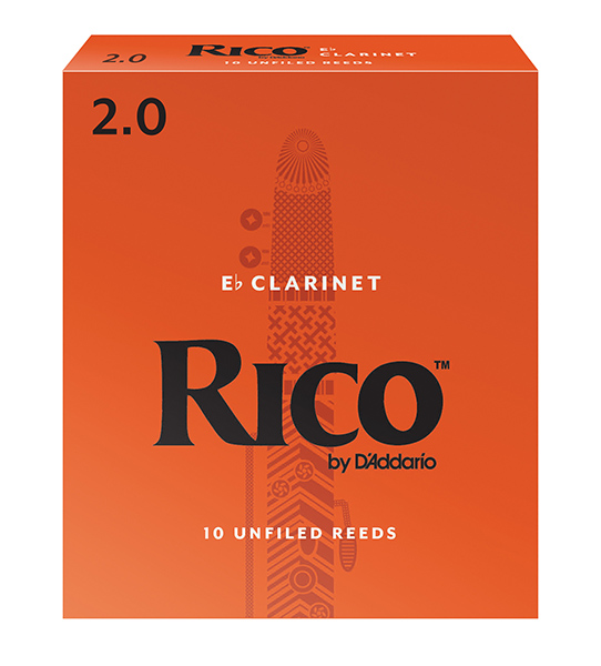 RBA1020 Rico Трости для кларнета Eb, размер 2.0, 10шт, Rico