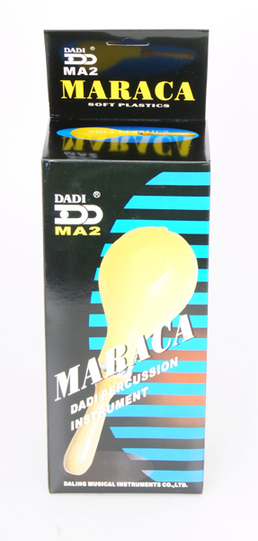 MA02 Маракасы большие на ручке, из мягкого пластика, 2 штуки. DADI MA02 Маракасы большие на ручке, из мягкого пластика, 2 штуки. DADI — фото 2