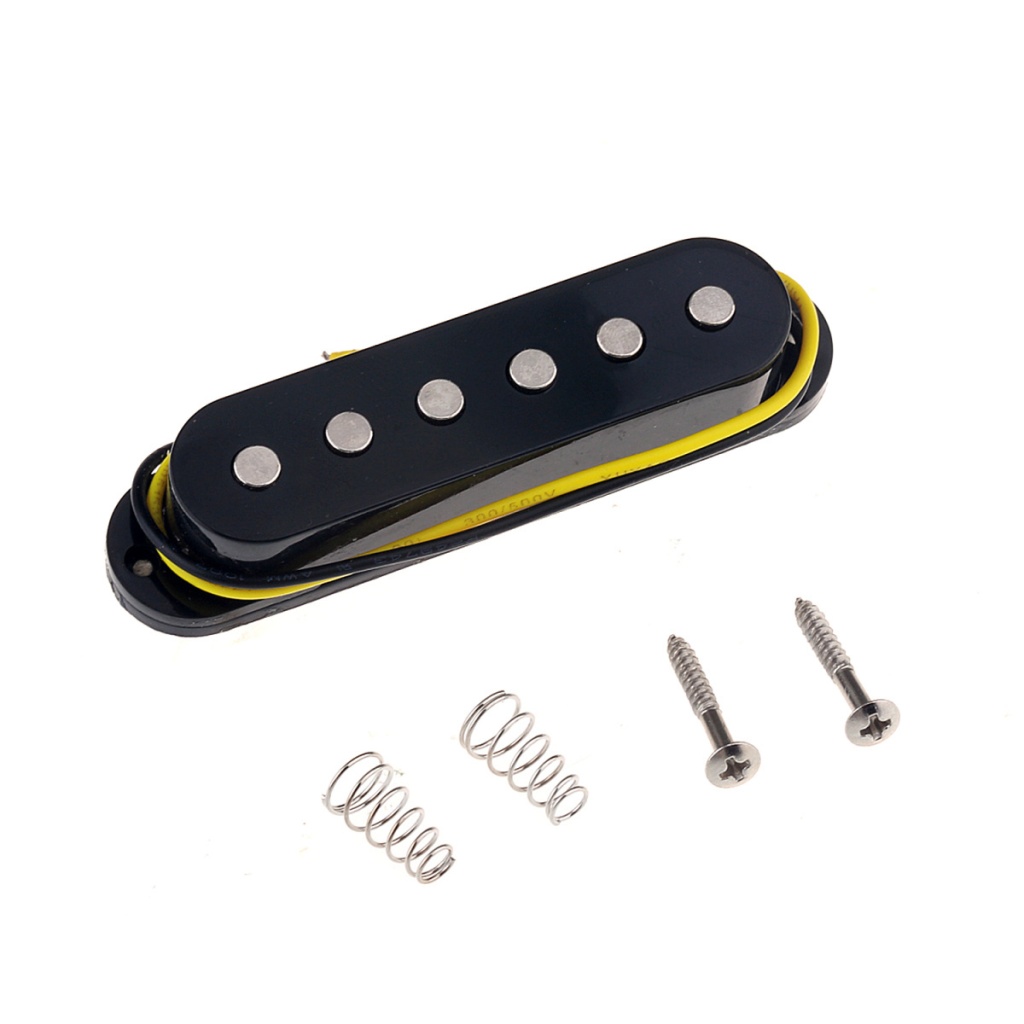 M521 Звукосниматель сингл Strat, бридж(bridge), черный, Musiclily