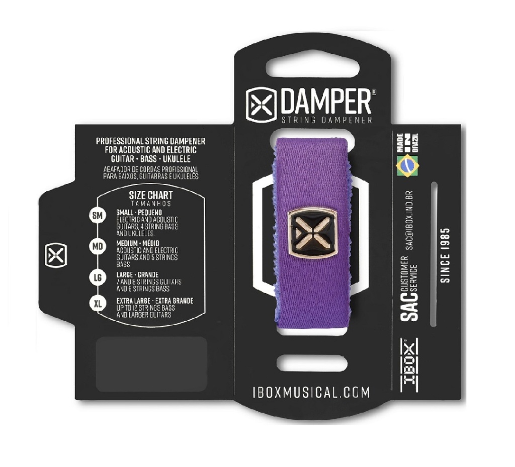 DTLG22 Демпфер гитарный, большой, фиолетовый, IBOX