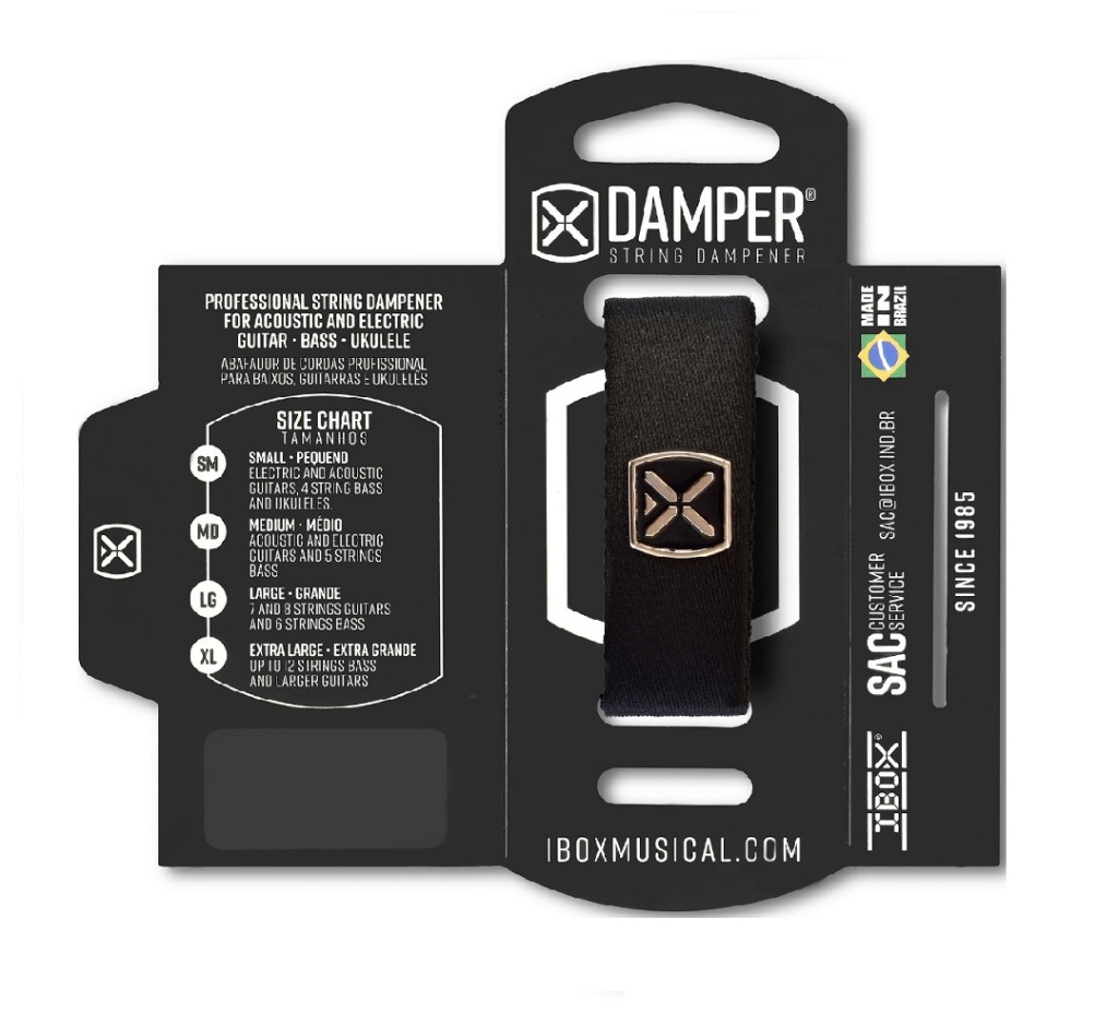 DTMD20 Демпфер гитарный, средний, черный, IBOX