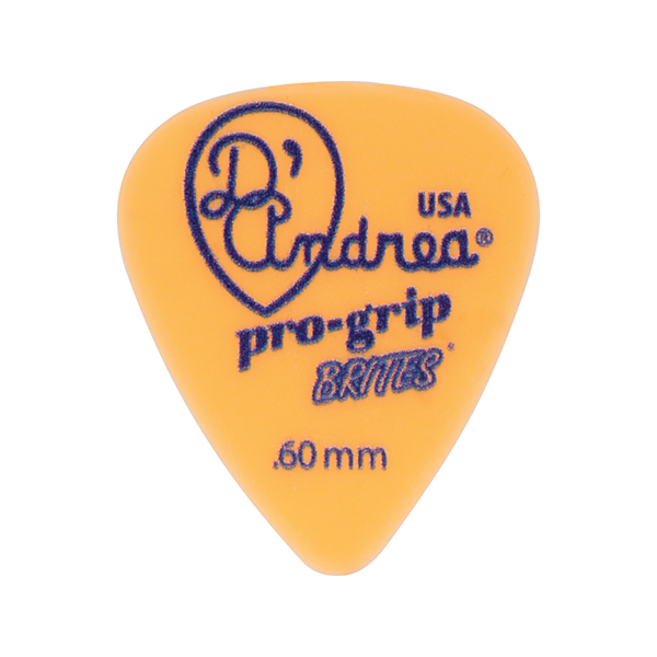 TPGB351.60TM Pro-Grip Brites Медиаторы, 12шт, делрин, 0.60мм, стандартные, D'Andrea