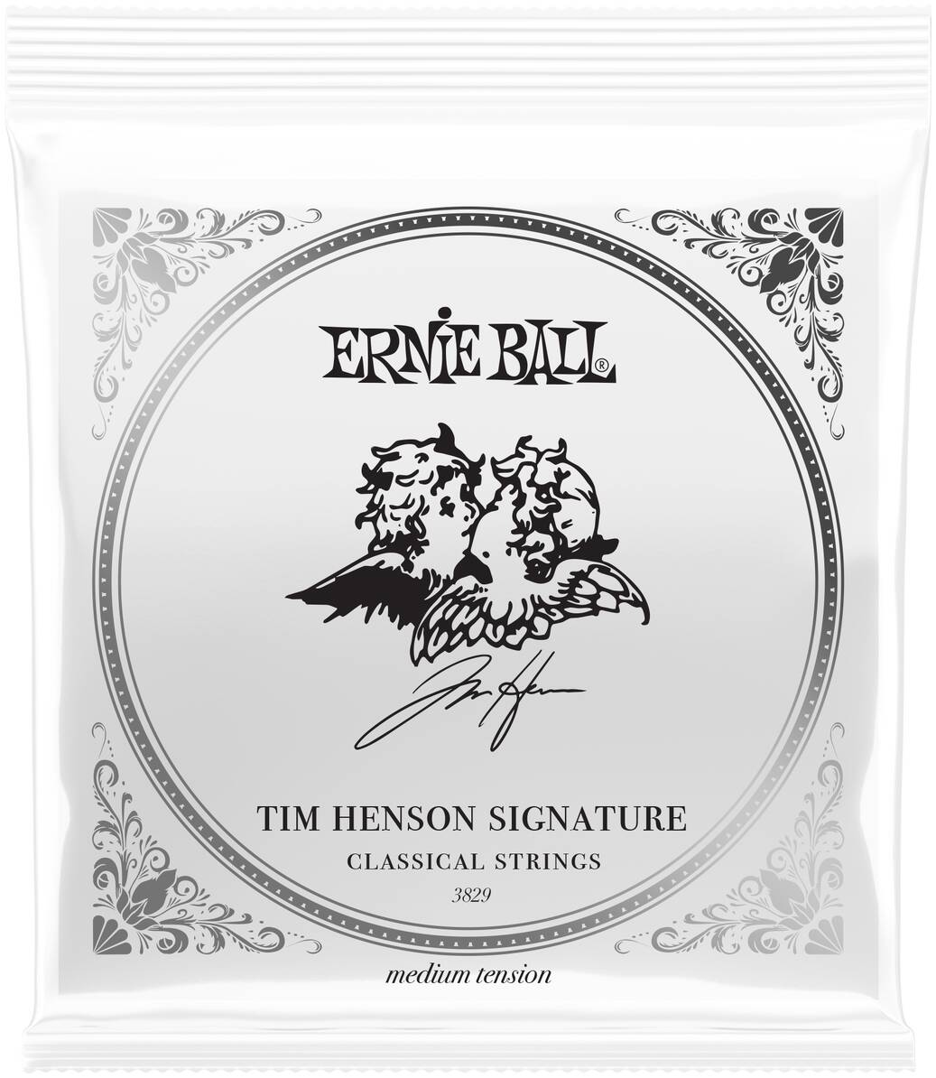 ERNIE BALL 3829 Tim Henson Clear and Silver Medium 28-42 - Струны для классической гитары