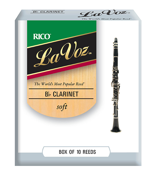 RCC10SF La Voz Трости для кларнета Bb, мягкие (Soft), 10шт, Rico
