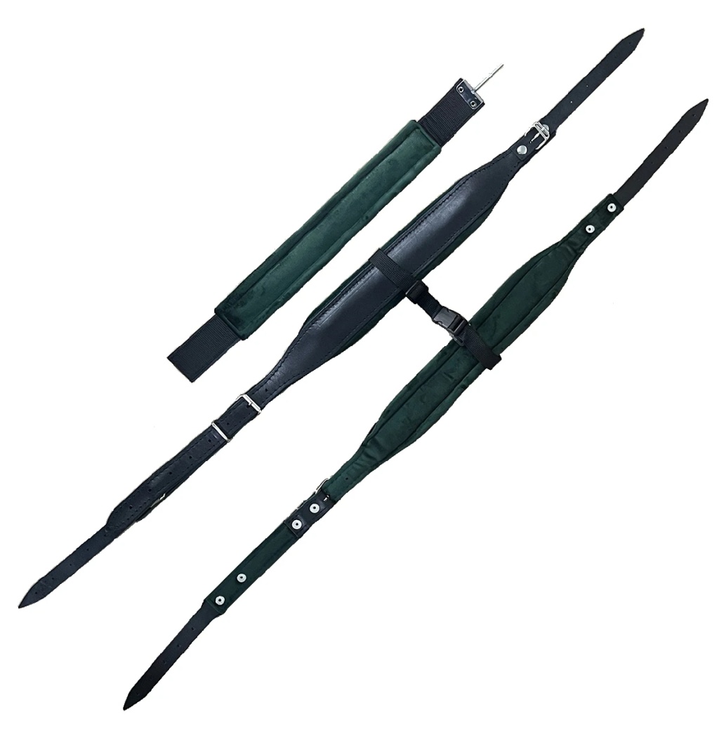 LSHc-1GR Комплект ремней для гармони, зеленые, Lutner LSHc-1GR Комплект ремней для гармони, зеленые, Lutner