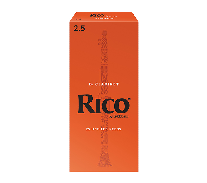 RCA2525 Rico Трости для кларнета Bb, размер 2.5, 25шт, Rico