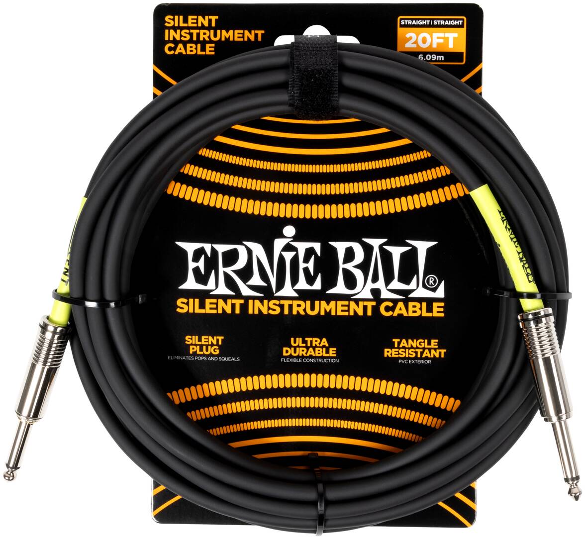 ERNIE BALL Silent 6473, 6.1м - Инструментальный кабель
