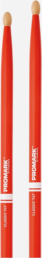 PRO MARK TX747W- ORANGE - Барабанные палочки орех