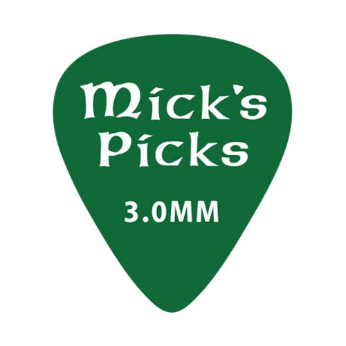 BASS-1 Mick&rsquo;s Picks Медиаторы для бас-гитары (3шт), толщина 3мм, D'Andrea