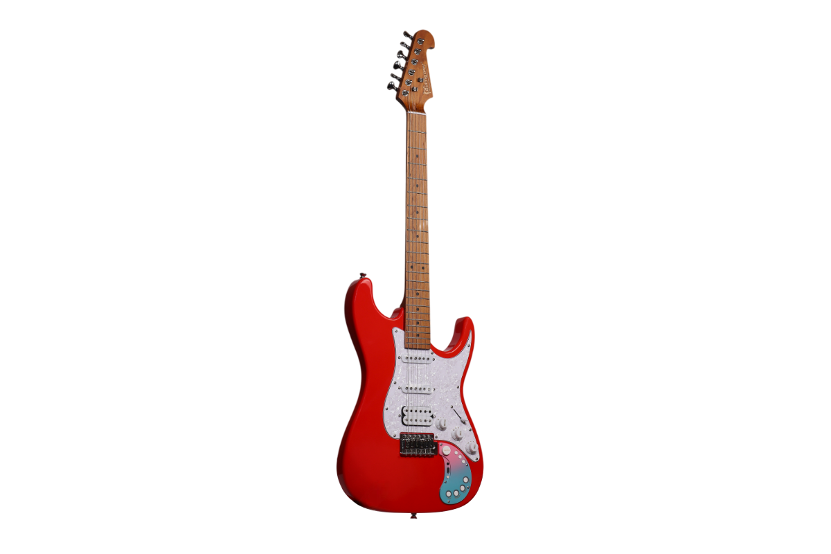 BULLFIGHTER D-160SE With bag, Red Электрогитара, в комплекте чехол и аксессуары