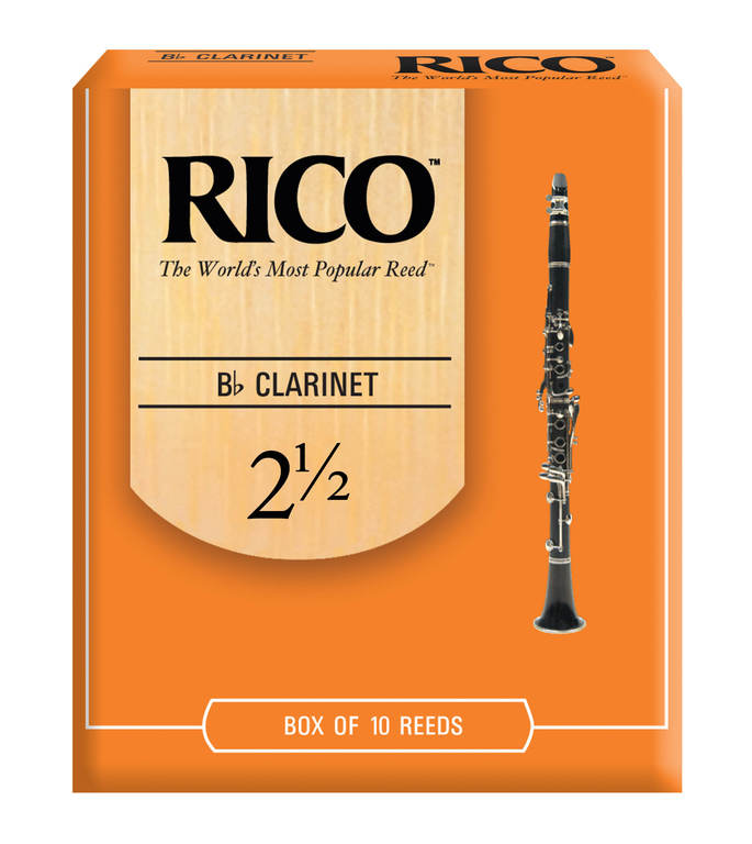RCA1025 Rico Трости для кларнета Bb, размер 2.5, 10шт в упаковке Rico